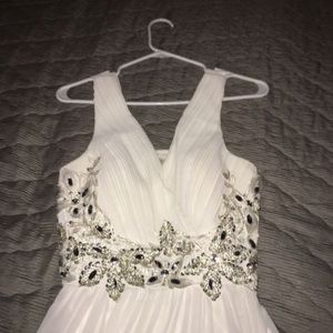 White formal dress